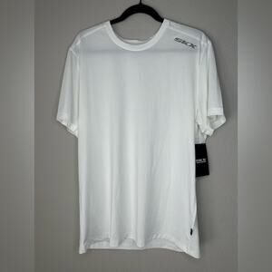 SKECHERS SKX Mens Skech-Air Athletic Activewear Mesh White T-Shirt Size Large